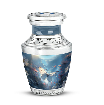 Blue Exquisite Butterfly Memorial Urn for Ashes - Yatskia