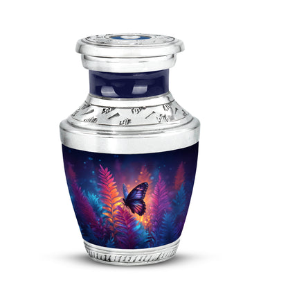 Harmonious Butterfly Cremation Urns for Human Ashes - Blue 10-inch - Yatskia