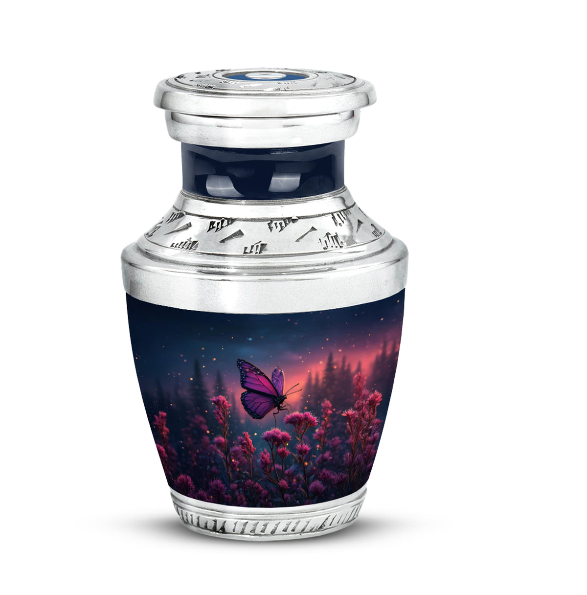 Personalized Elegant Butterfly Cremation Urns Blue - Yatskia
