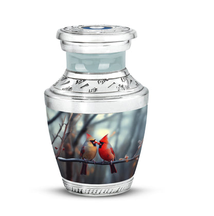 Gray Cardinal Cremation Urns - Honored Embrace 10-inch, 200 cu in - Yatskia