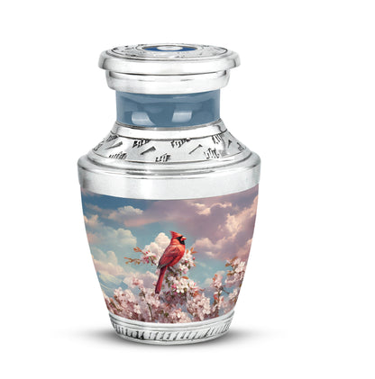 Personalized Cardinal Cremation Urns - Wondrous Blue 10-inch, 200 cu in - Yatskia