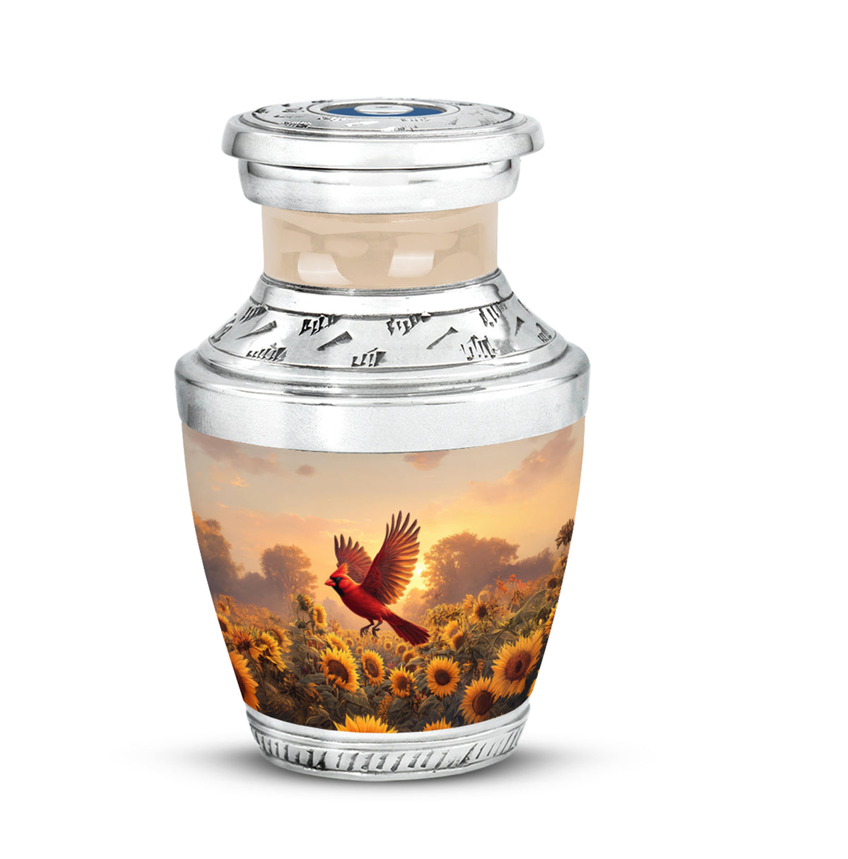 Personalized Gold Cardinal Cremation Urns for Ashes - Majestic - Yatskia