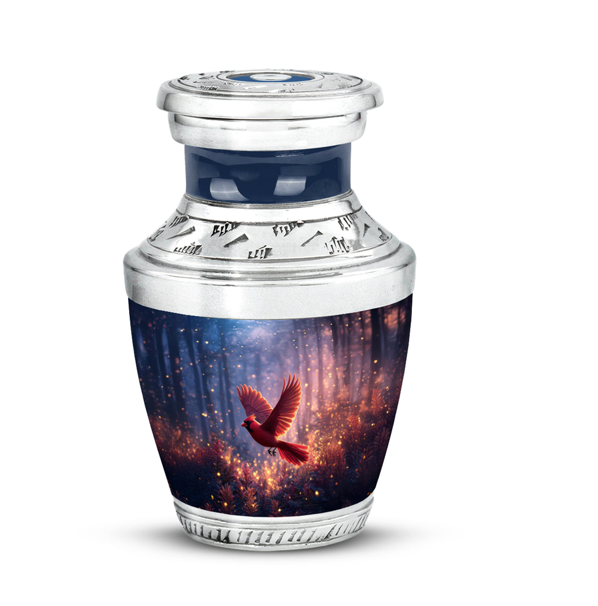 Blue Beloved Cardinal Cremation Urns for Human Ashes - Yatskia