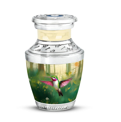 Hallowed Hummingbird Cremation Urns for Human Ashes - Green 10-inch - Yatskia