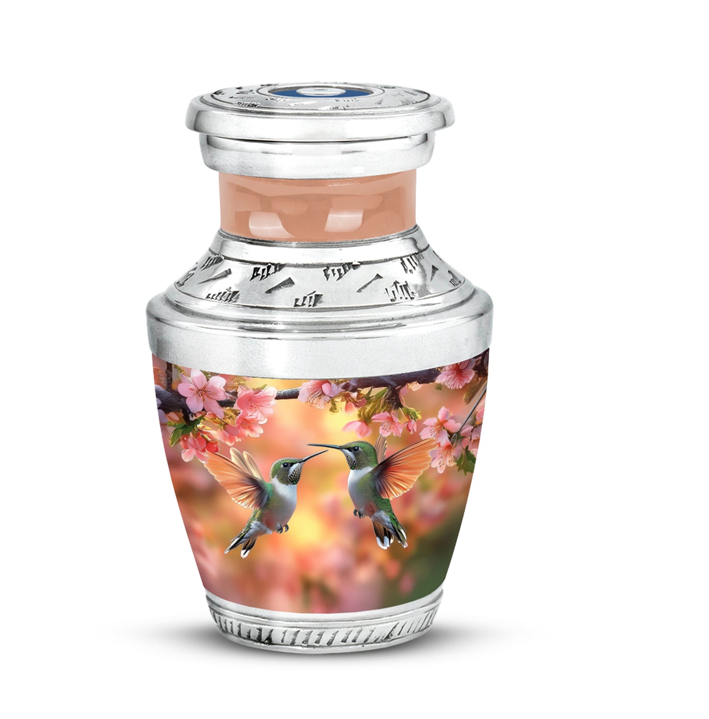 Blessed Hummingbird Cremation Urns for Human Ashes - Gold 10-inch - Yatskia