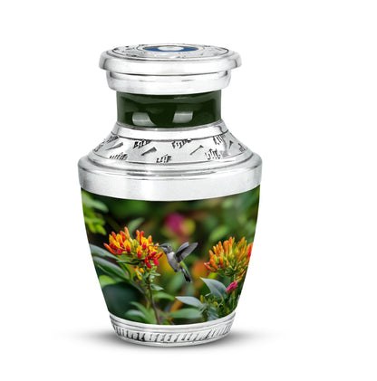 Personalized Seraphic Hummingbird Cremation Urns - Yellow 10-inch, 200 cu in - Yatskia
