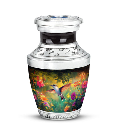 Black Venerable Hummingbird Cremation Urns for Human Ashes - 10-inch, 200 cu in - Yatskia