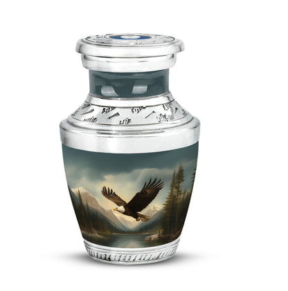 Remarkable Eagle Memorial Cremation Urns - Black 10-inch, 200 cu in - Yatskia