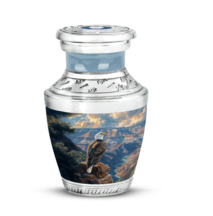 Blue Eagle Benediction Cremation Urns for Human Ashes - 10-inch, 200 cu in - Yatskia