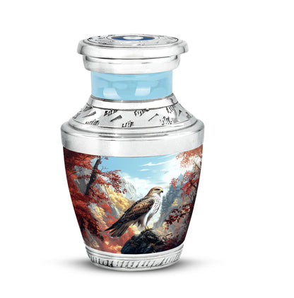 Resplendent Blue Eagle Cremation Urn for Ashes - 10-inch, 200 cu in - Yatskia