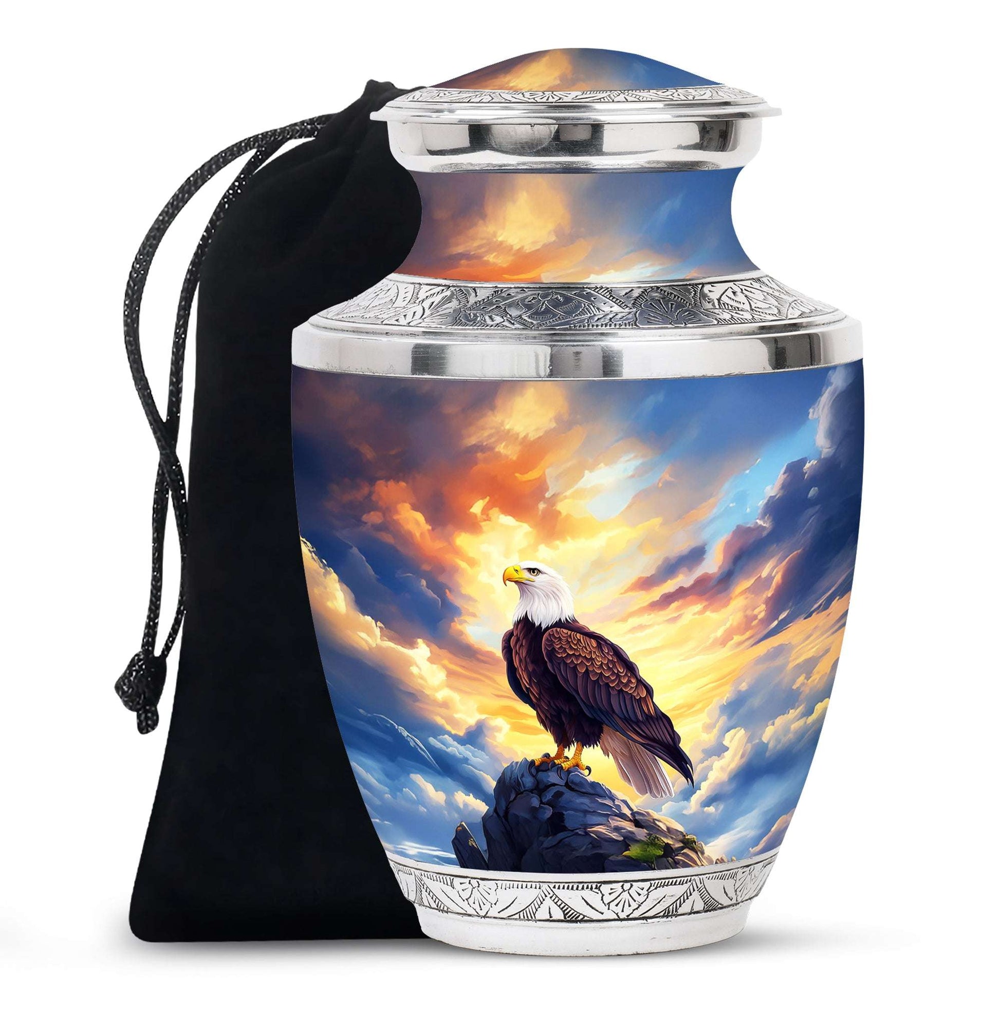 Eagle Funeral Cremation Urns For Ashes – Bird Keepsake Urns For Men