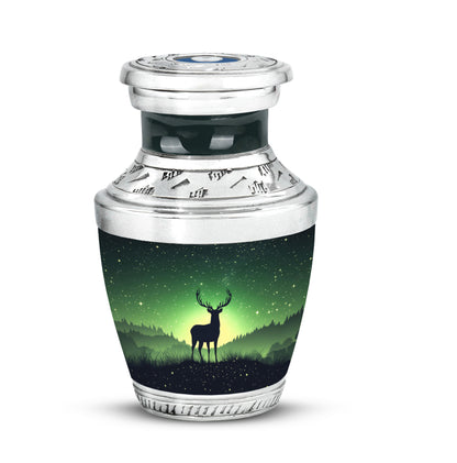 Green Deer Cremation Urns - Honored Journey 10-inch, 200 cu in - Yatskia