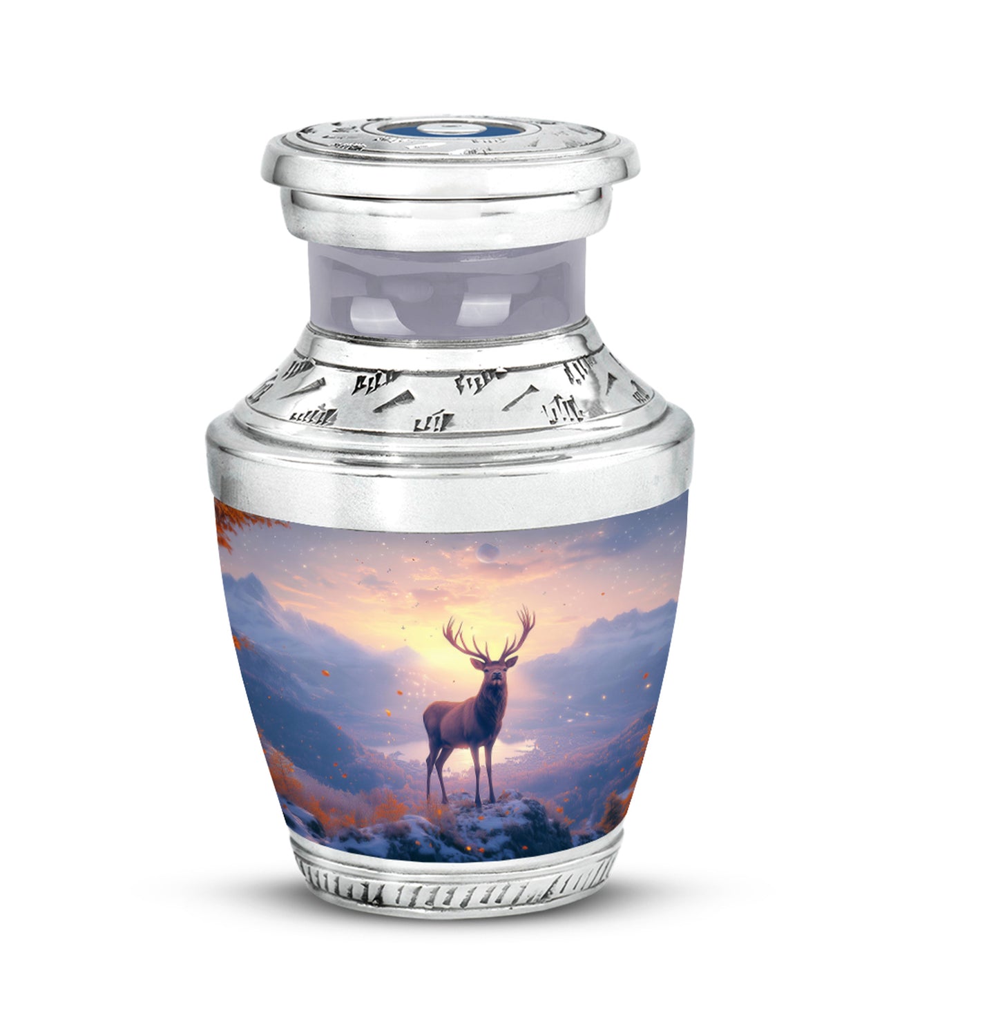 Lustrous Deer Cremation Urns for Human Ashes - Red 10-inch - Yatskia