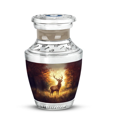 Red Venerable Deer Cremation Urns for Human Ashes - 10-inch, 200 cu in - Yatskia