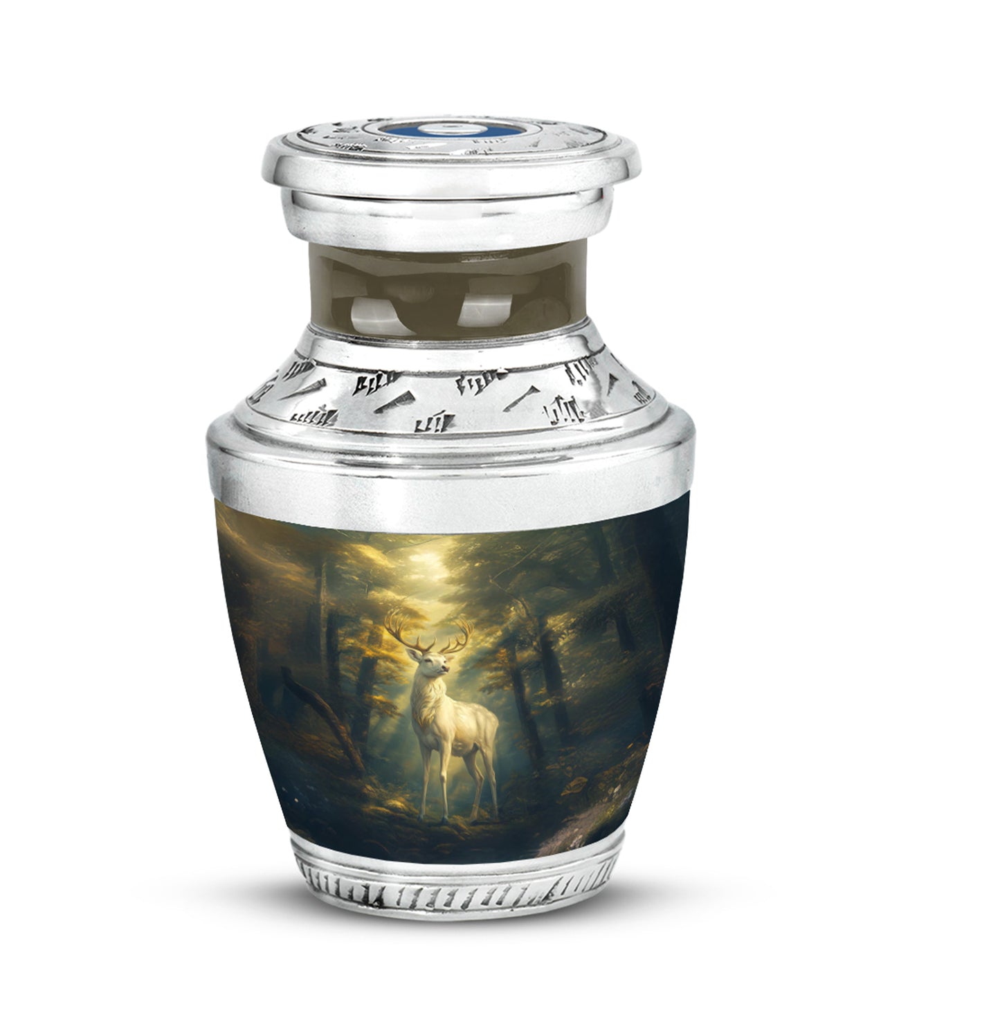 Black Deer Comfort Cremation Urns for Human Ashes - 10-inch, 200 cu in - Yatskia