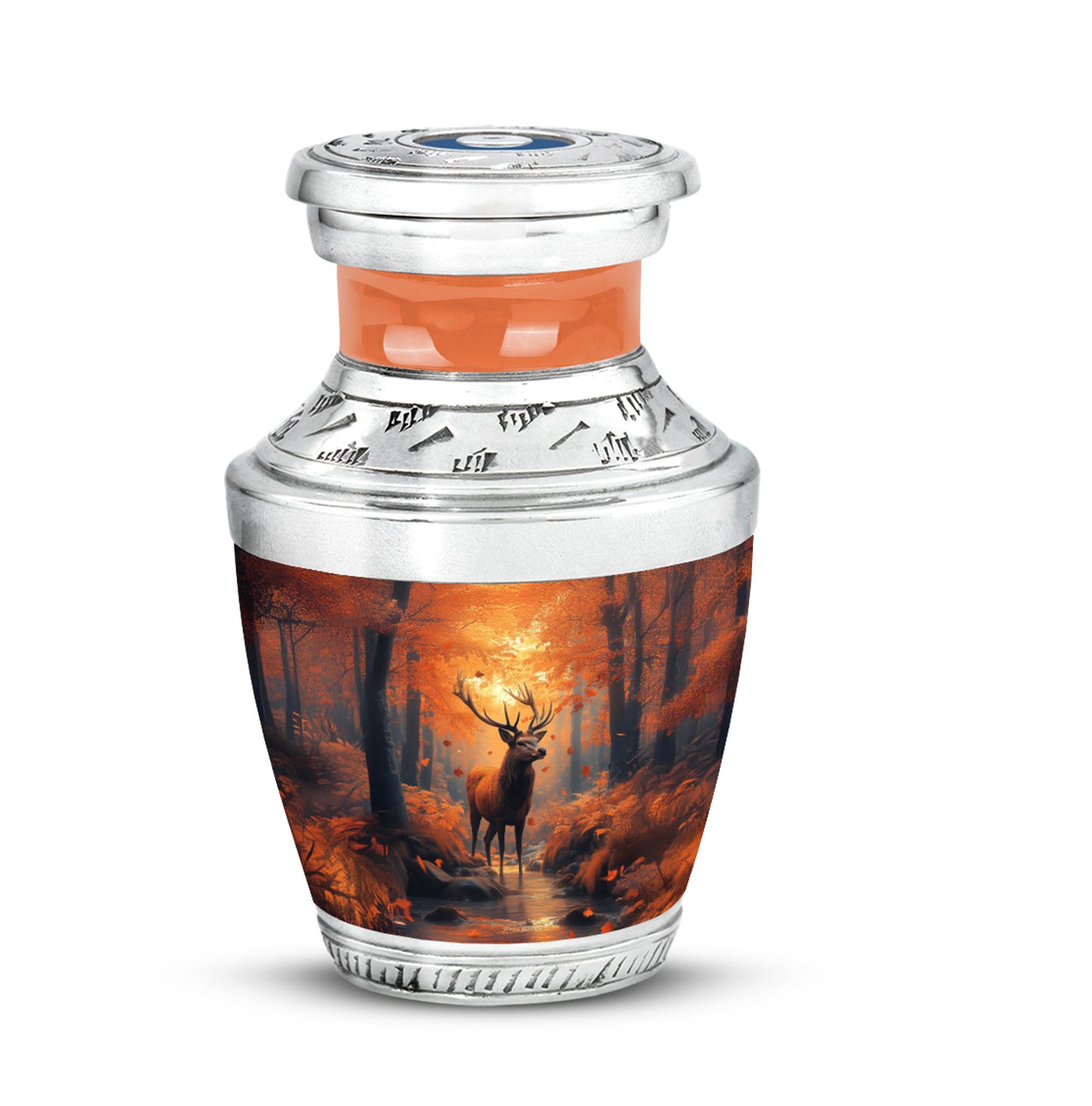 Gold Deer Celebration Cremation Urns for Human Ashes - 10-inch, 200 cu in - Yatskia