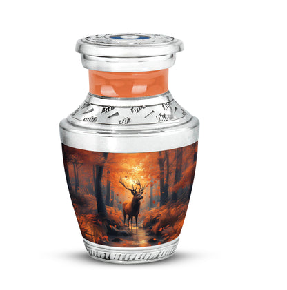 Gold Deer Celebration Cremation Urns for Human Ashes - 10-inch, 200 cu in - Yatskia