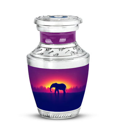 Illustrious Elephant Memorial Cremation Urns - Pink 10-inch, 200 cu in - Yatskia