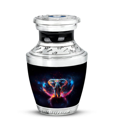 Black Elephant Benediction Cremation Urns for Human Ashes - 10-inch, 200 cu in - Yatskia
