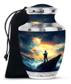 Fisherman Urn for Ashes – Sunset Cremation Urn Adult Large