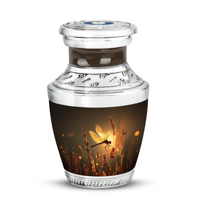 Personalized Gold Dragonfly Cremation Urns for Ashes - Captivating 10-inch - Yatskia