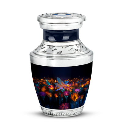 Stunning Black Dragonfly Farewell Urn for Human Ashes - 10-inch, 200 cu in - Yatskia