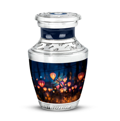Blue Dragonfly Cremation Urns - Glorious Honor 10-inch, 200 cu in - Yatskia