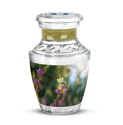 Illustrious Dragonfly Memorial Cremation Urns - Green 10-inch, 200 cu in - Yatskia