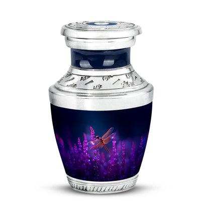 Radiant Dragonfly Memorial Cremation Urns - Blue 10-inch, 200 cu in - Yatskia