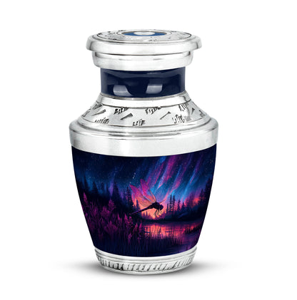 Personalized Dragonfly Cremation Urns - Soothing Blue 10-inch, 200 cu in - Yatskia