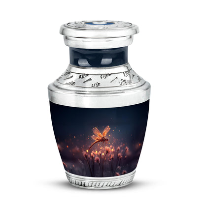 Blue Dragonfly Cremation Urns - Honored Memorial 10-inch, 200 cu in - Yatskia