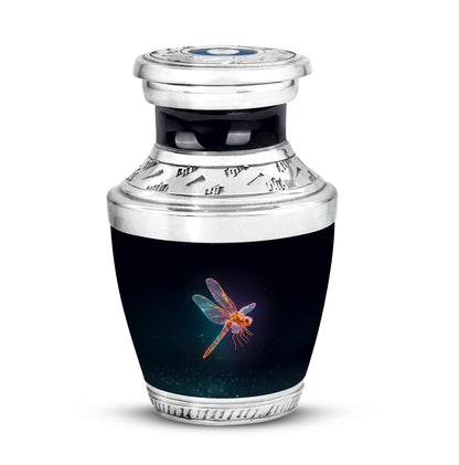 Personalized Black Dragonfly Cremation Urns for Ashes - Enchanting 10-inch - Yatskia