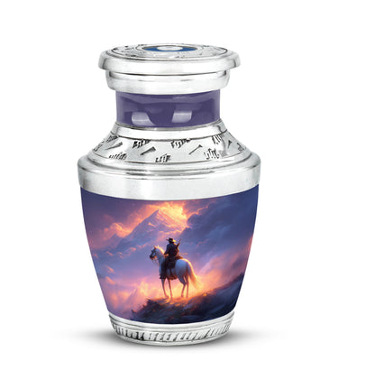 Graceful Red Cowboy Resting Place Urn for Human Ashes - Yatskia