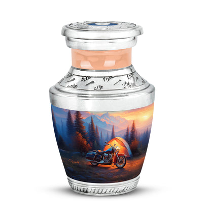 Blue Bike Promise Cremation Urns for Human Ashes - 10-inch, 200 cu in - Yatskia