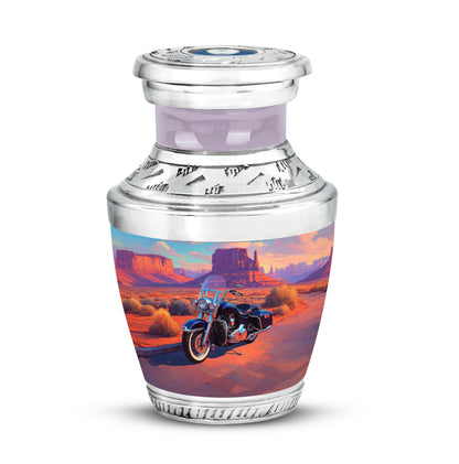 Personalized Teal Bike Cremation Urns for Ashes - Captivating 10-inch - Yatskia