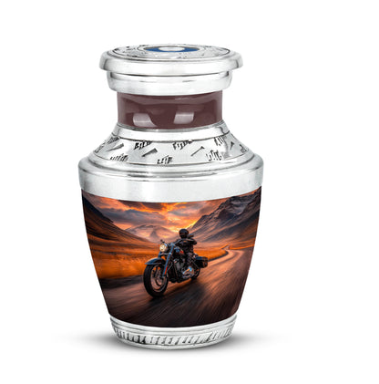 Personalized Eternal Bike Cremation Urns - Red 10-inch, 200 cu in - Yatskia