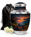 Motorcycle Cremation Urn – Sunset Mountain Large Urns For Female & Male