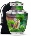 Owl Cremation Urn for Memorial Ceremony – Green Memorial Keepsakes For Ashes