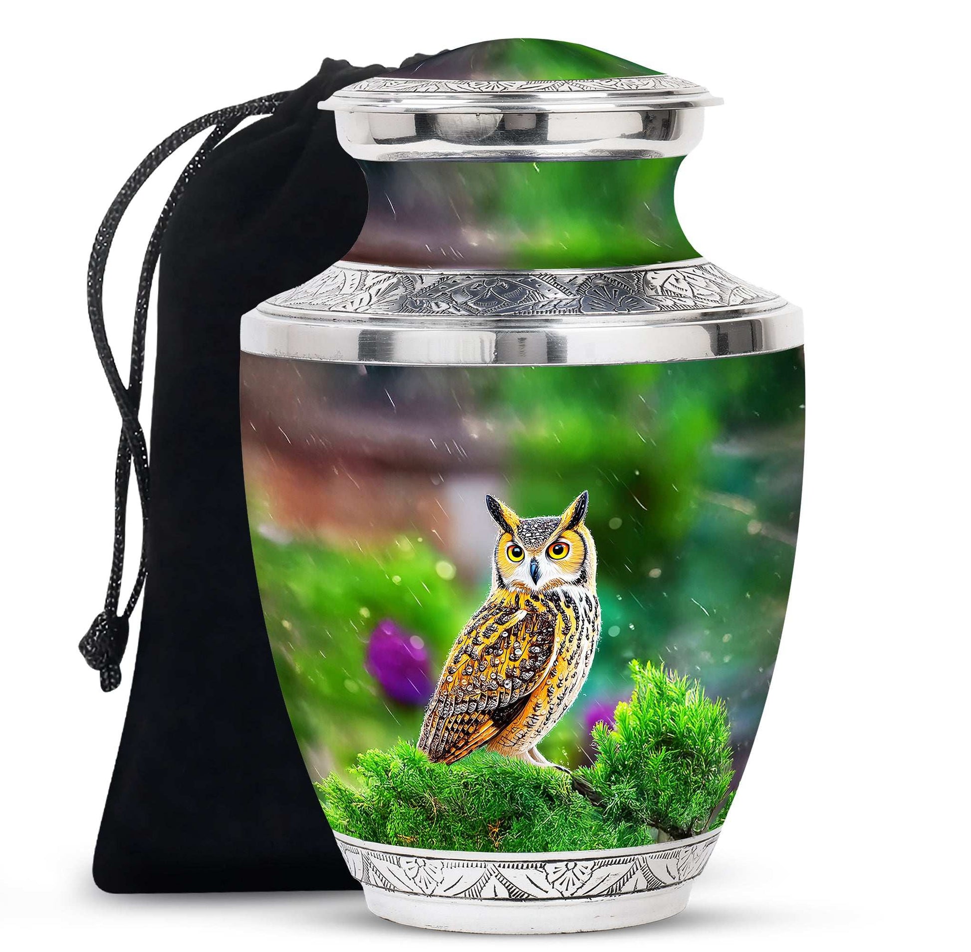 Owl Cremation Urn for Memorial Ceremony – Green Memorial Keepsakes For Ashes