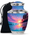 Beach Pink Sunset Adult Cremation Urns – Ocean Shore Funeral Ashes Urn