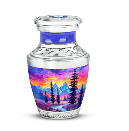 Regal Beach Memorial Cremation Urns - Blue 10-inch, 200 cu in - Yatskia