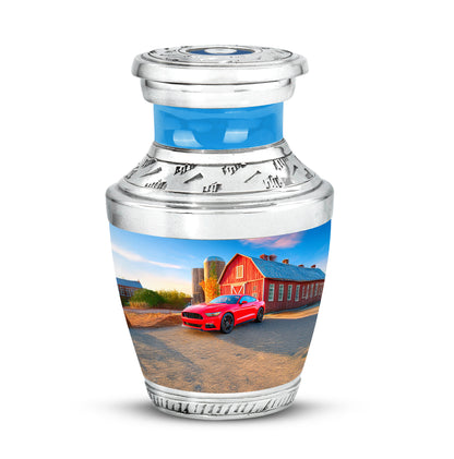 Blue Serene Car Memorial Urn for Ashes - Yatskia