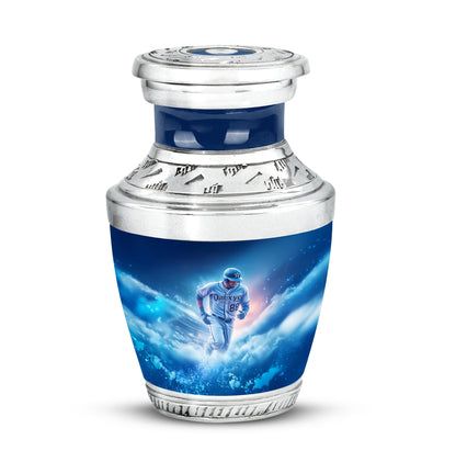 Regal Baseball Memorial Cremation Urns - Blue 10-inch, 200 cu in - Yatskia