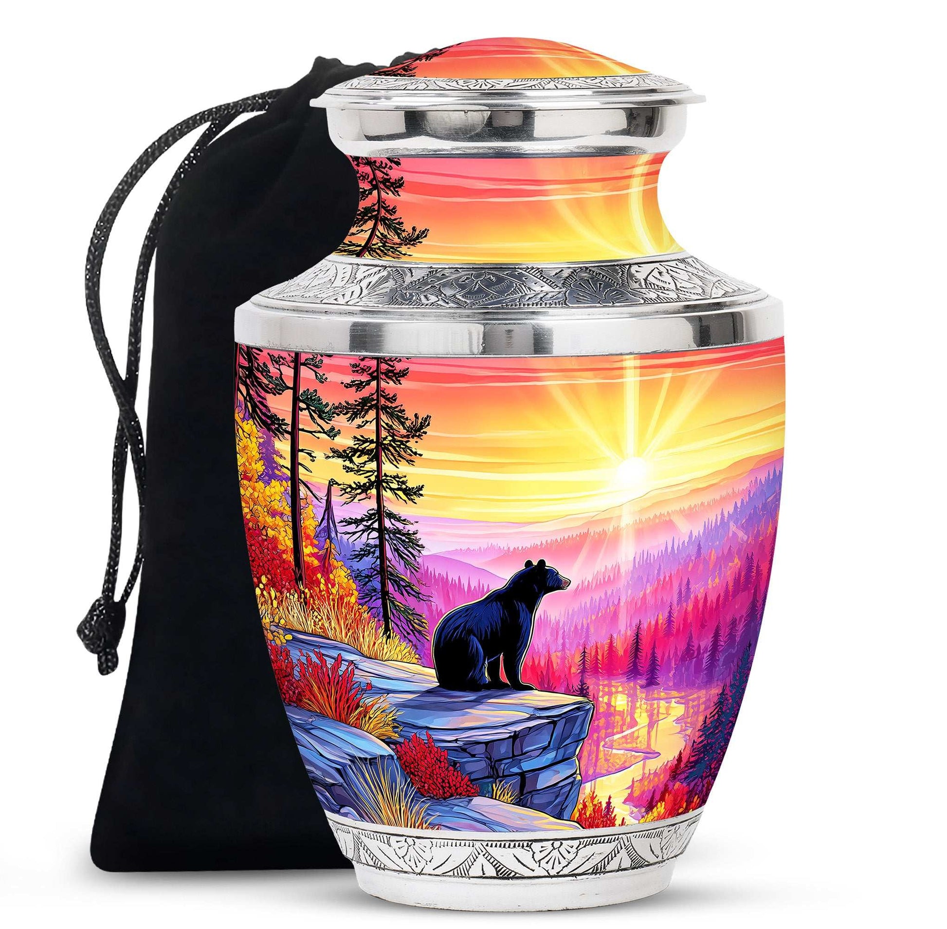Bear Artistic Cremation Urn – Wildlife Nature Urn for Ashes Adults