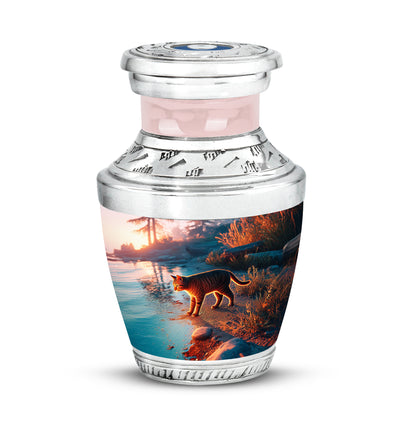 Personalized Blue Heavenly Cat Cremation Urns for Human Ashes - Yatskia