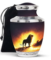 Lion Cremation Urn for Ashes - Lion Funeral Urn for Men Ashes