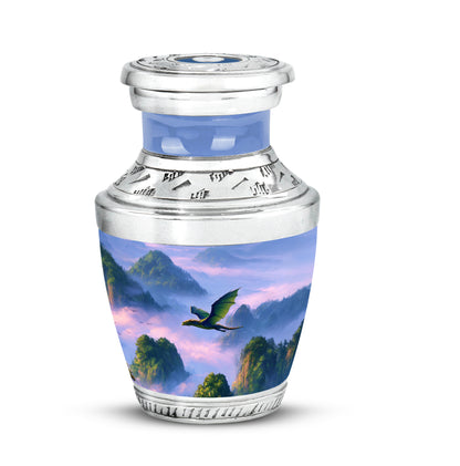 Personalized Dragon Cremation Urns - Soothing Blue 10-inch, 200 cu in - Yatskia