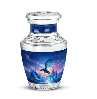 Blue Dragon Journey Cremation Urns for Human Ashes - 10-inch, 200 cu in - Yatskia