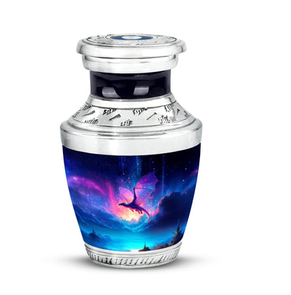 Sublime Dragon Cremation Urns for Human Ashes - Blue 10-inch - Yatskia