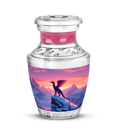 Distinguished Purple Dragon Cremation Urn for Ashes - 10-inch, 200 cu in - Yatskia